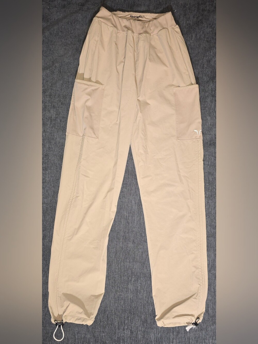 Squatwolf Beige Lightweight Cargo Parachute Pants Size Extra Small